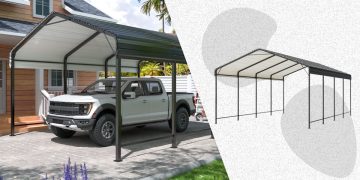 Walmart Is Selling a $1,100 Metal Carport for Only $450 Right Now, and It Protects Cars From Severe Weather